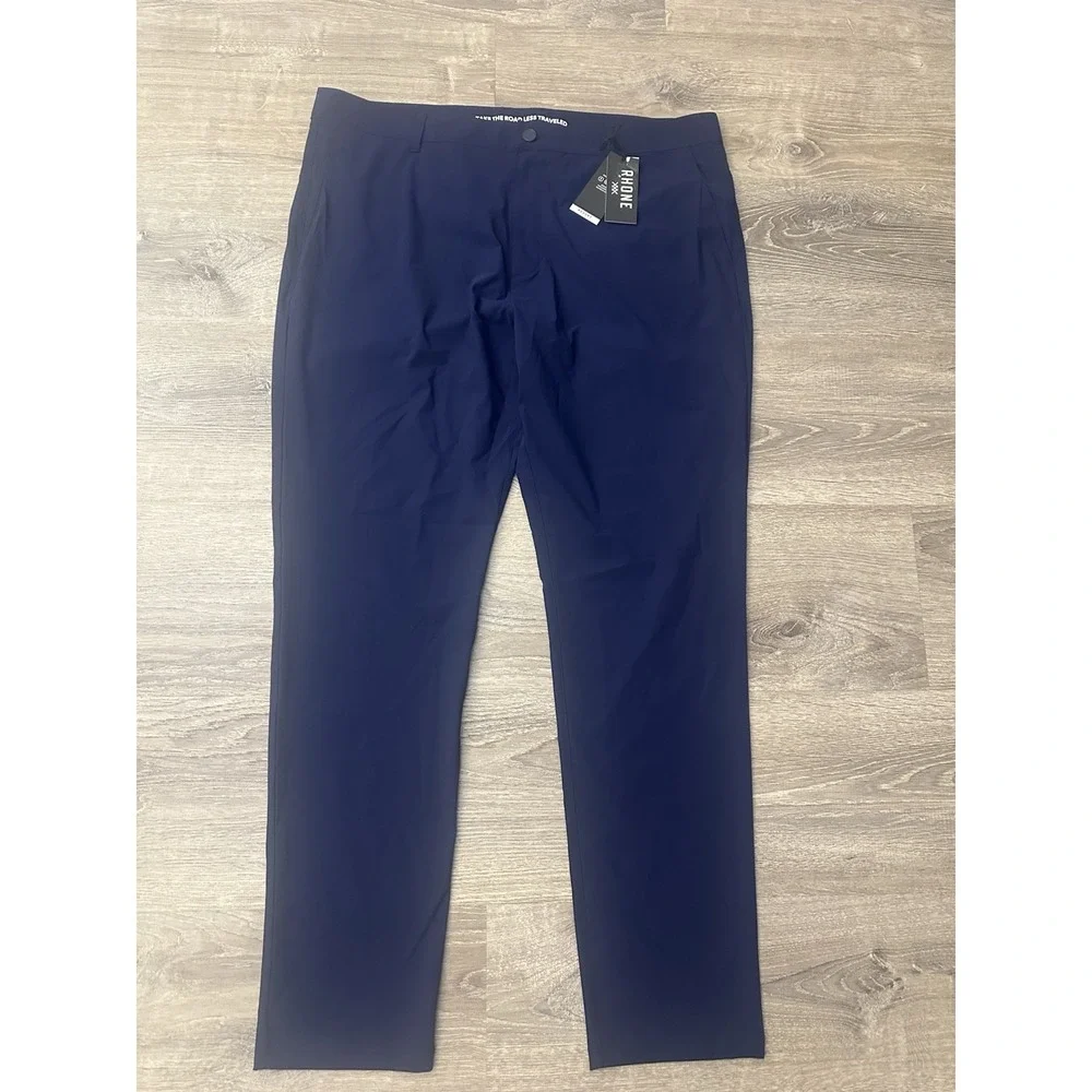 Rhône Resort Pants Navy Blue Golf Dress Pants Size 40x34 Mens